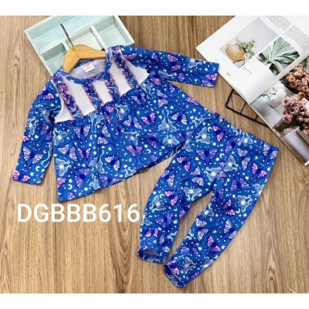 Bộ dài bé gái thun borip hàng mới về nóng hổi -