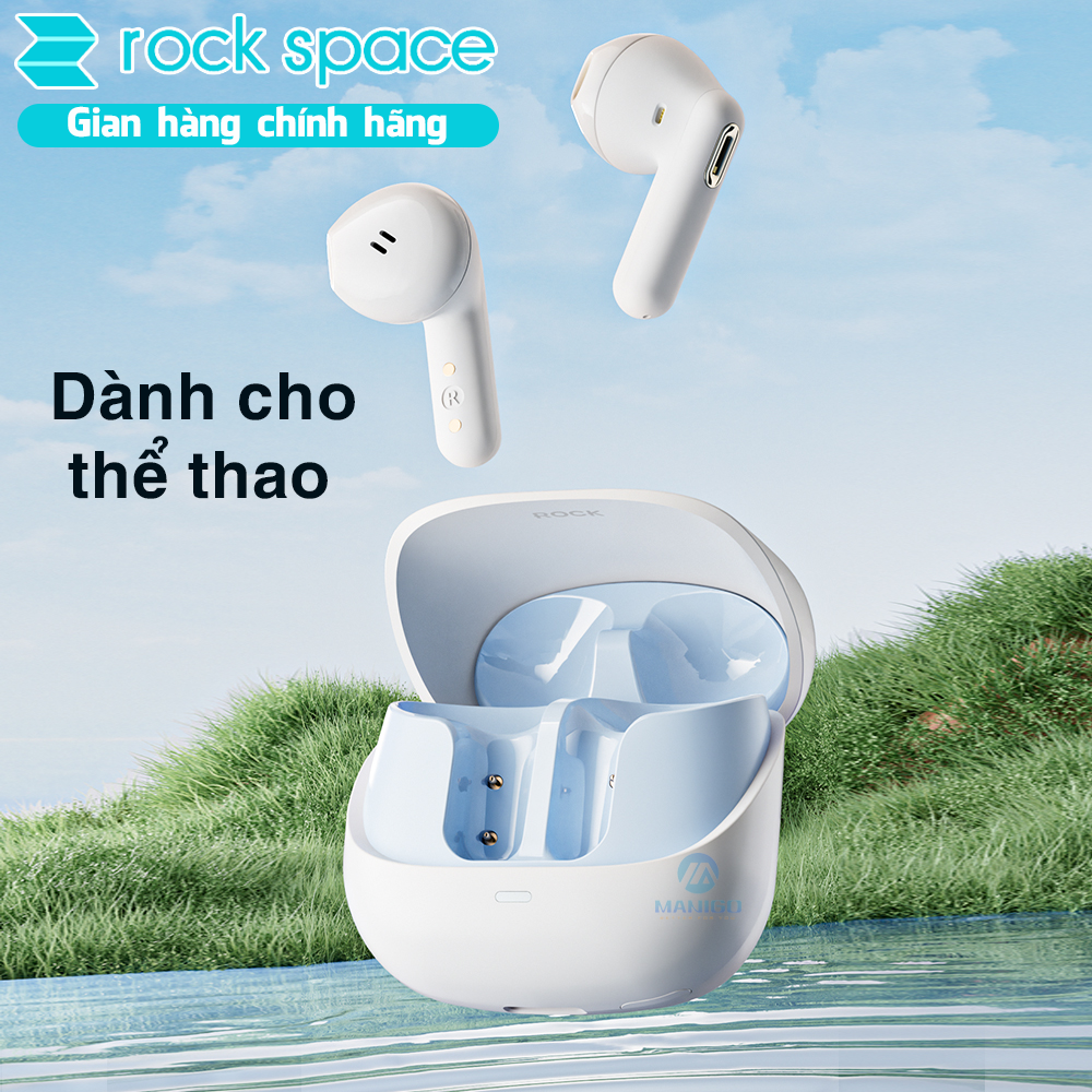 Tai nghe bluetooth 5.3 nhét tai TWS ROCK S3 Mini Wireless Bluetooth Earphones-Hàng chính hãng Bảo hành 12 tháng lỗi 1 đổi 1