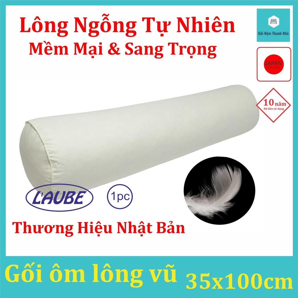 Gối ôm lông vũ Feather 35x100cm