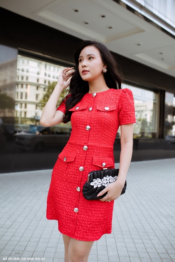 ĐẦM CÔNG SỞ TAY NGẮN 4 TÚI