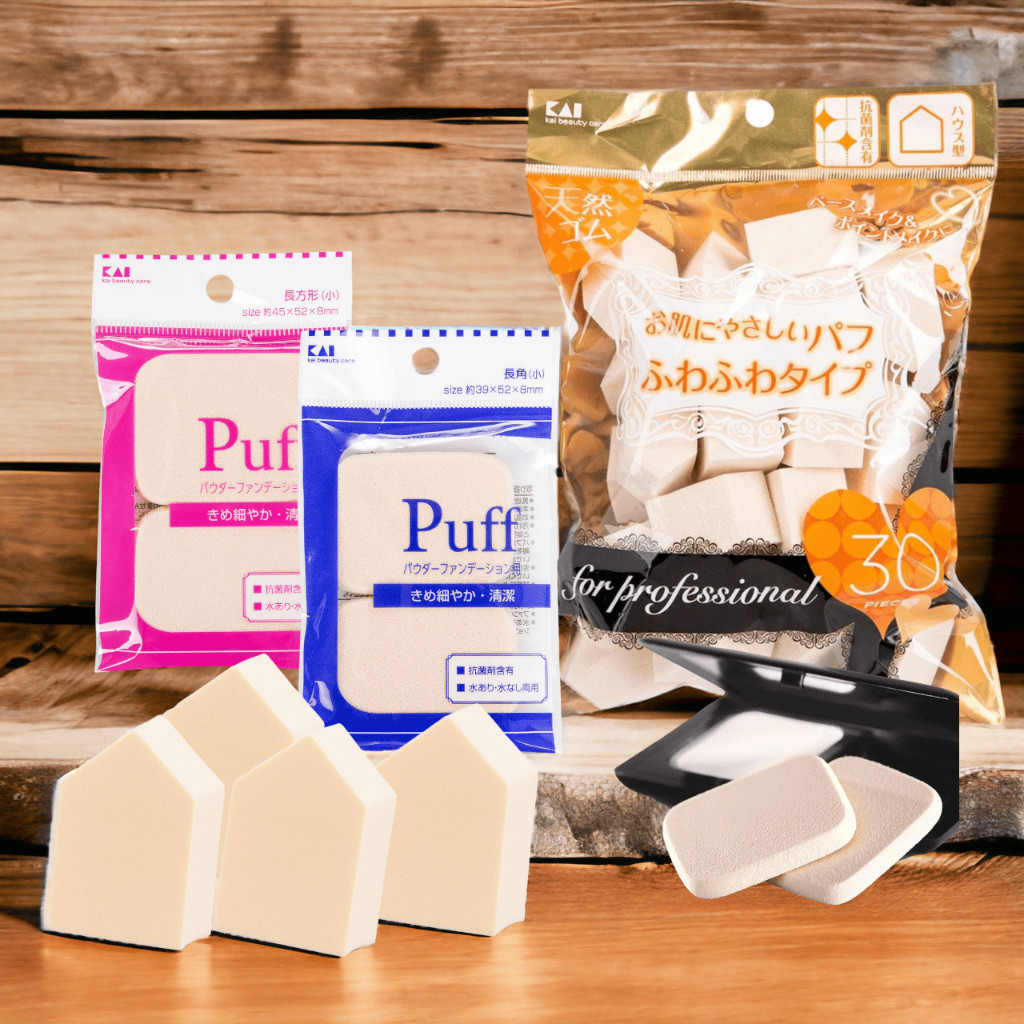 Bông Phấn Dùng Để Tán Kem Nền Hoặc Dặm Phấn Kai 83037 Beautycare 000KQ3064 (Set 30 Mút)