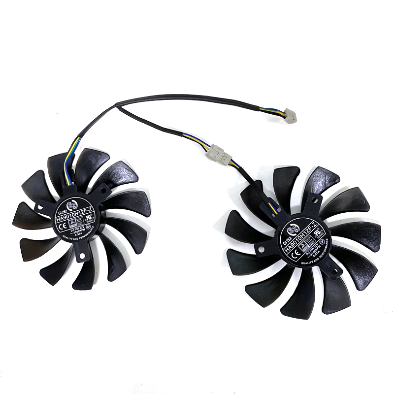 2pcs/lot NEW 85MM 4PIN HA9010H12F-Z RTX2060 Cooling Fan For  MSI GeForce RTX 2060 VENTUS XS C 6G OCV1 GTX1660Ti 1650 Video Card Fans