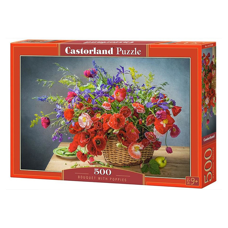 Xếp hình puzzle Bouquet with Poppies 500 mảnh CASTORLAND B0053506