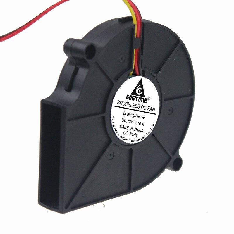 1 Quạt Tản Nhiệt Không Chổi Than Dc 12v 75mm 3pin 7515s 75x75 X 15mm