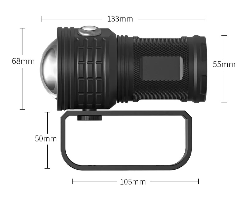 Đèn pin chống nước cao cấp cho thợ lặn TERINO T14