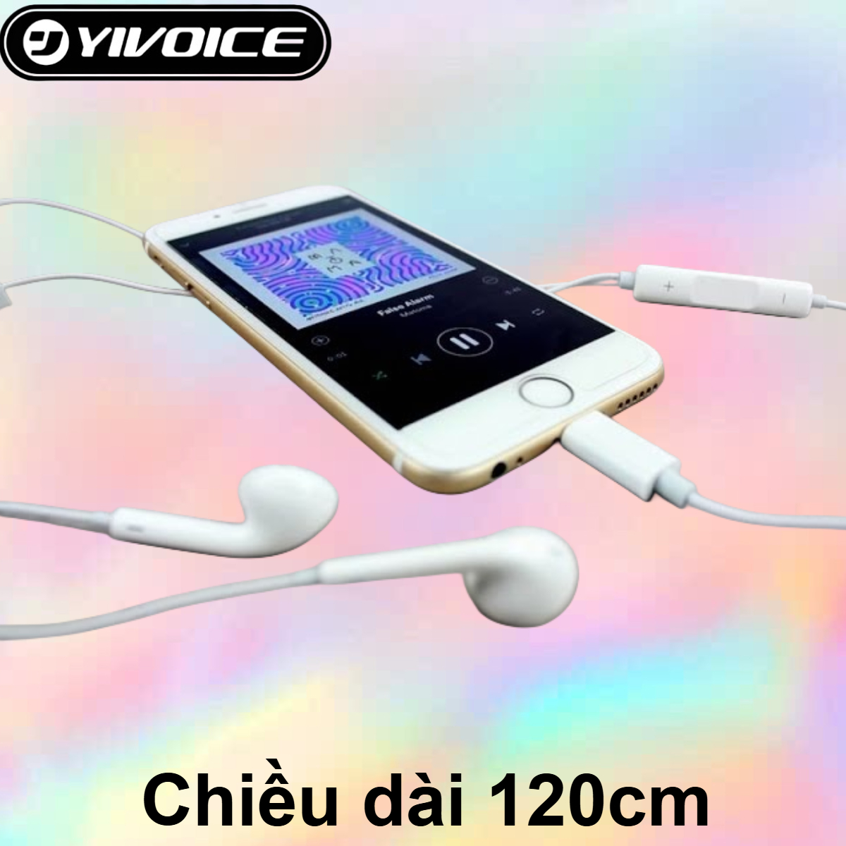 Tai nghe dây Yivoice P20 Mix chân cắm Light-ning dùng nghe nhạc và đàm thoại cho các dòng điện thoại i-phone- Hàng chính hãng