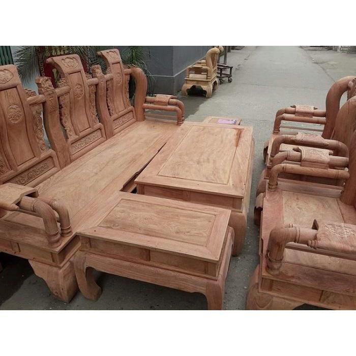 Bộ bàn ghế tần thủy hoàng gỗ gõ tay 12