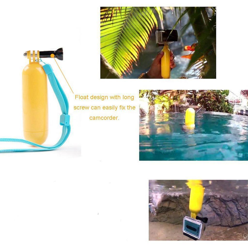 Waterproof Action Camera Accessories Kits Bundle Floating Mount for