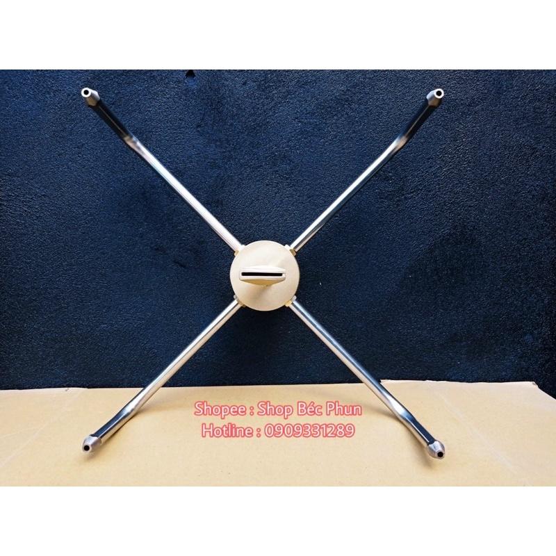 Béc phun xoay 4 tia + cánh quạt Đài Loan phi 49