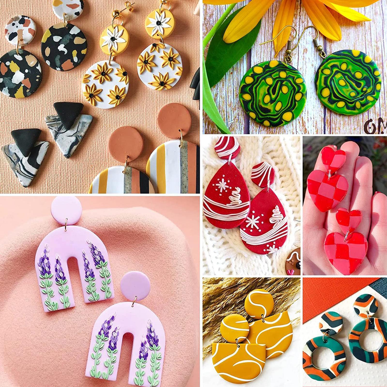 Polymer Clay for Earrings Jewelry Making Clay Cutting Tools Shapes