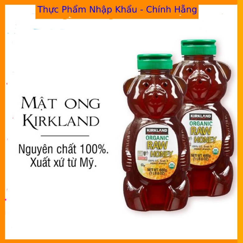 Mật Ong Của Mỹ Kirkland Organic Honey Bears Chai 680g
