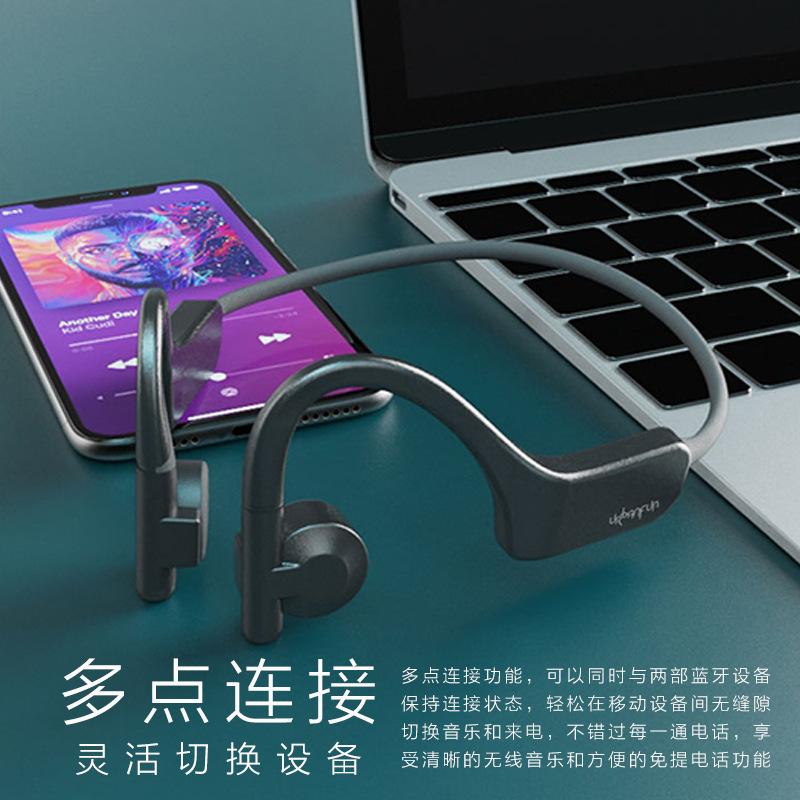 Giao hàng nhanh Tai nghe Bluetooth dẫn truyền xương nổ thể thao Chống nước chống mồ hôi Không có tai nghe trong tai Thời lượng pin siêu dài Tai nghe không dây Khử tiếng ồn