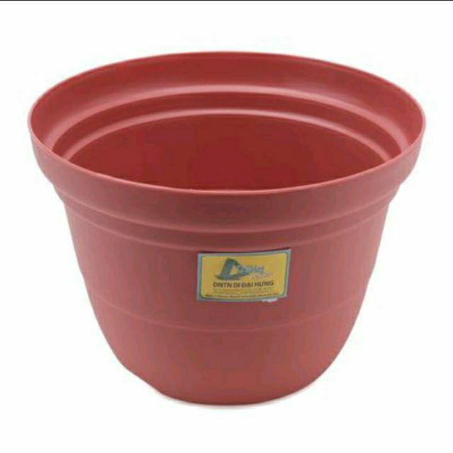 Chậu nhựa trồng cây cao cấp - KT: C15cm x R21cm