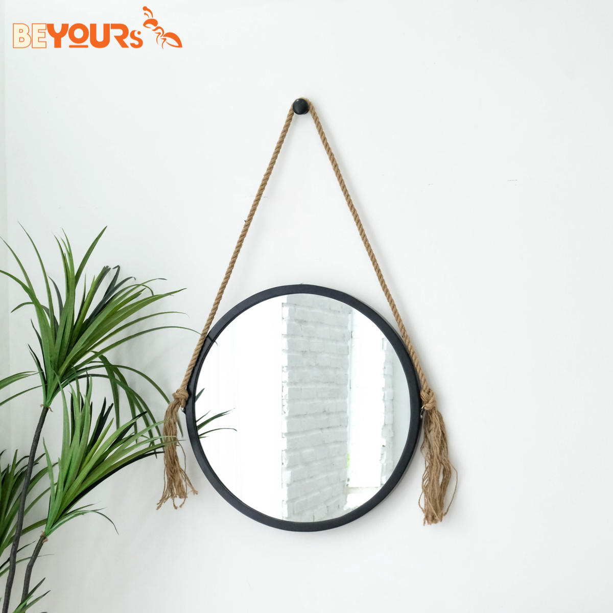 Gương Tròn Soi Treo Tường BEYOURs Khung Gỗ Decor - Mia-Circle-Mirror Trang Điểm - Nội Thất Phòng Khách, Phòng Ngủ