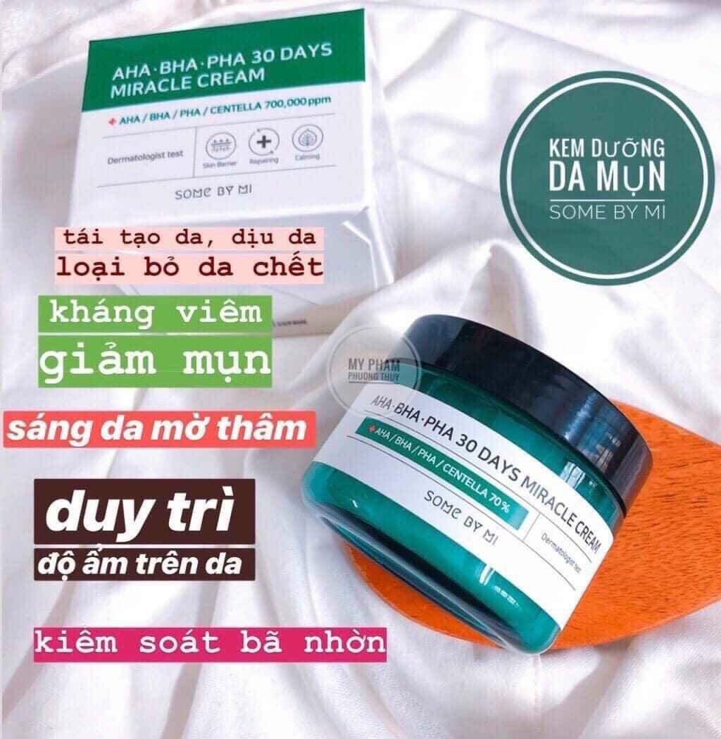 Kem Dưỡng Da Some By Mi AHA-BHA-PHA 30 Days Miracle Cream 60ml ( không xuất hóa đơn đỏ )