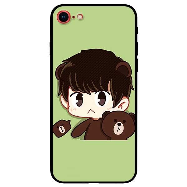 Ốp lưng dành cho iPhone 7 / iPhone 8 - iPhone Se 2020 - 7 Plus / 8 Plus mẫu Ảnh Đôi Xanh Lá Line