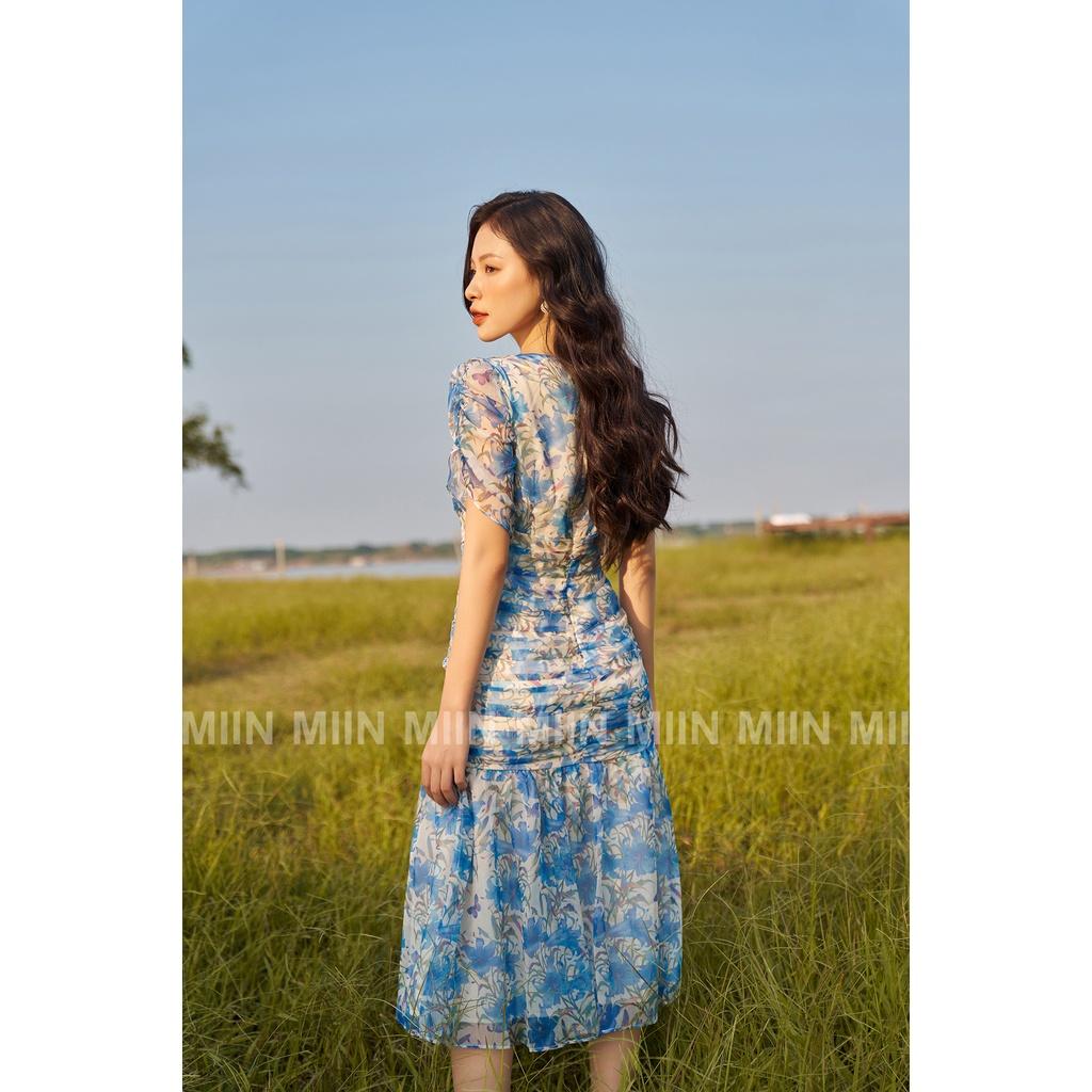 D00529 - Đầm thiết kế cao cấp model fish đuôi cá voan tơ hoa Miu Store