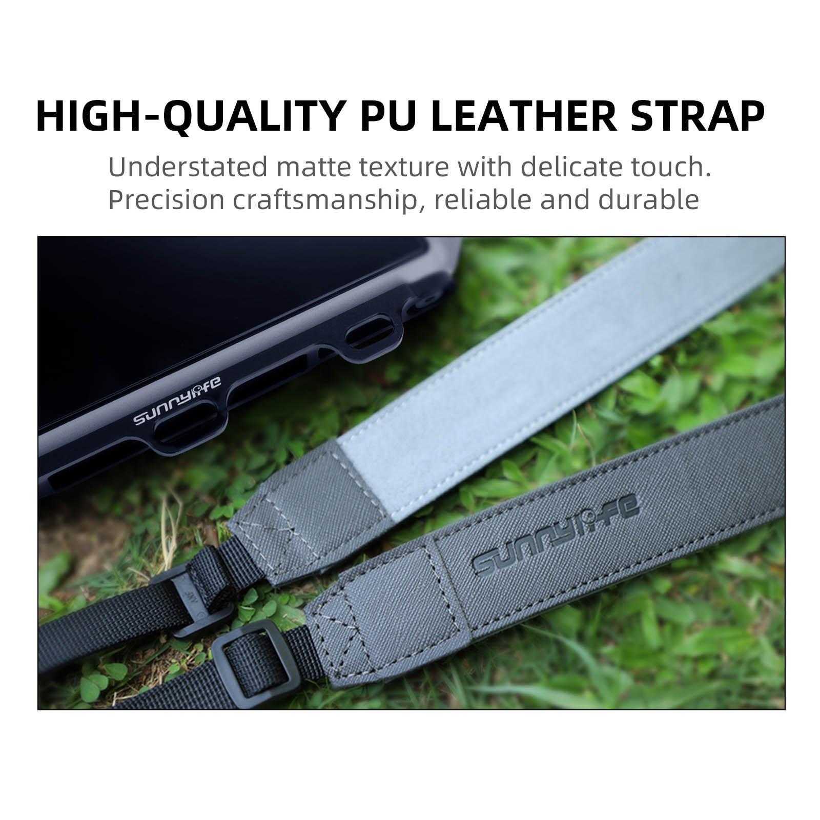 Remote Control Hanging Buckle Rope PU Leather Lanyard Neck Strap for  RC