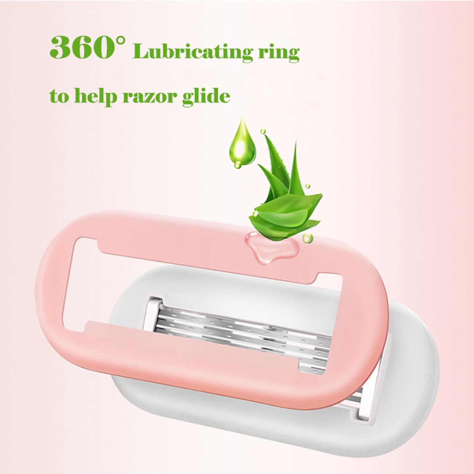 Mini Women's Razor, Non Slip Manual Shaving Razor Compact Trimmer for Thigh Arm Armpit