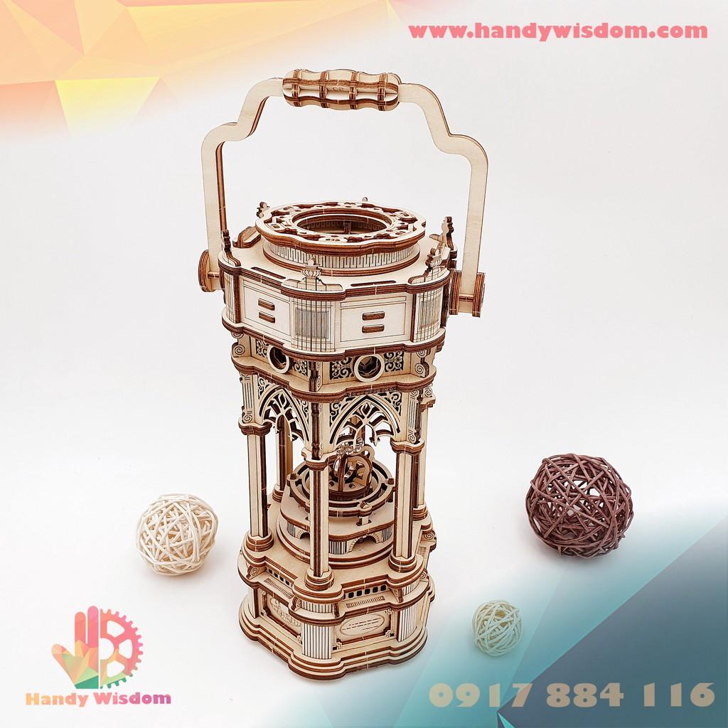 Mô hình hộp nhạc gỗ - Lồng đèn Victoria - Robotime Victorian Lantern AMK61