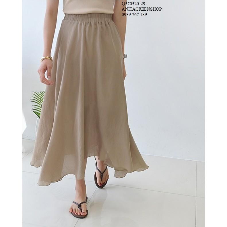 Q570520 CHÂN VÁY MAXI LƯNG THUN