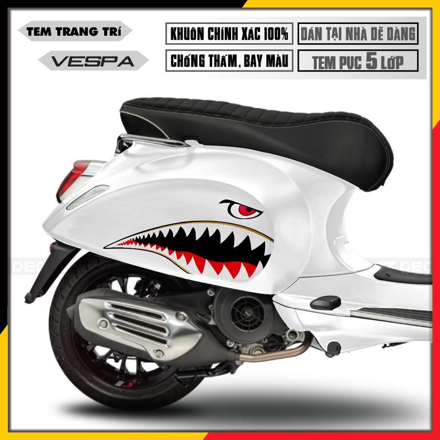 Tem Xe Vespa Sprint/Primavera/GTS Babe | VP21 | Tem Rời Cắt Khuôn Sẵn, Chất Liệu PVC Cao Cấp