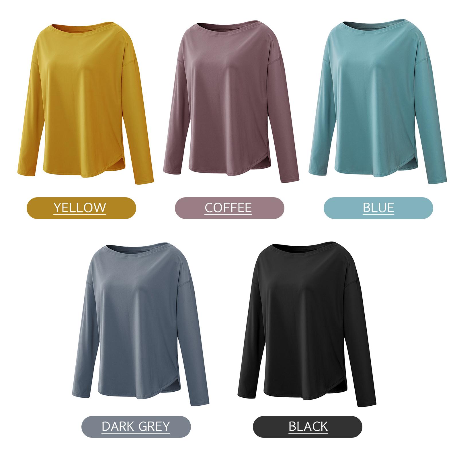 Áo thun thoáng khí cho nữ tập thể dục, yoga dài tay