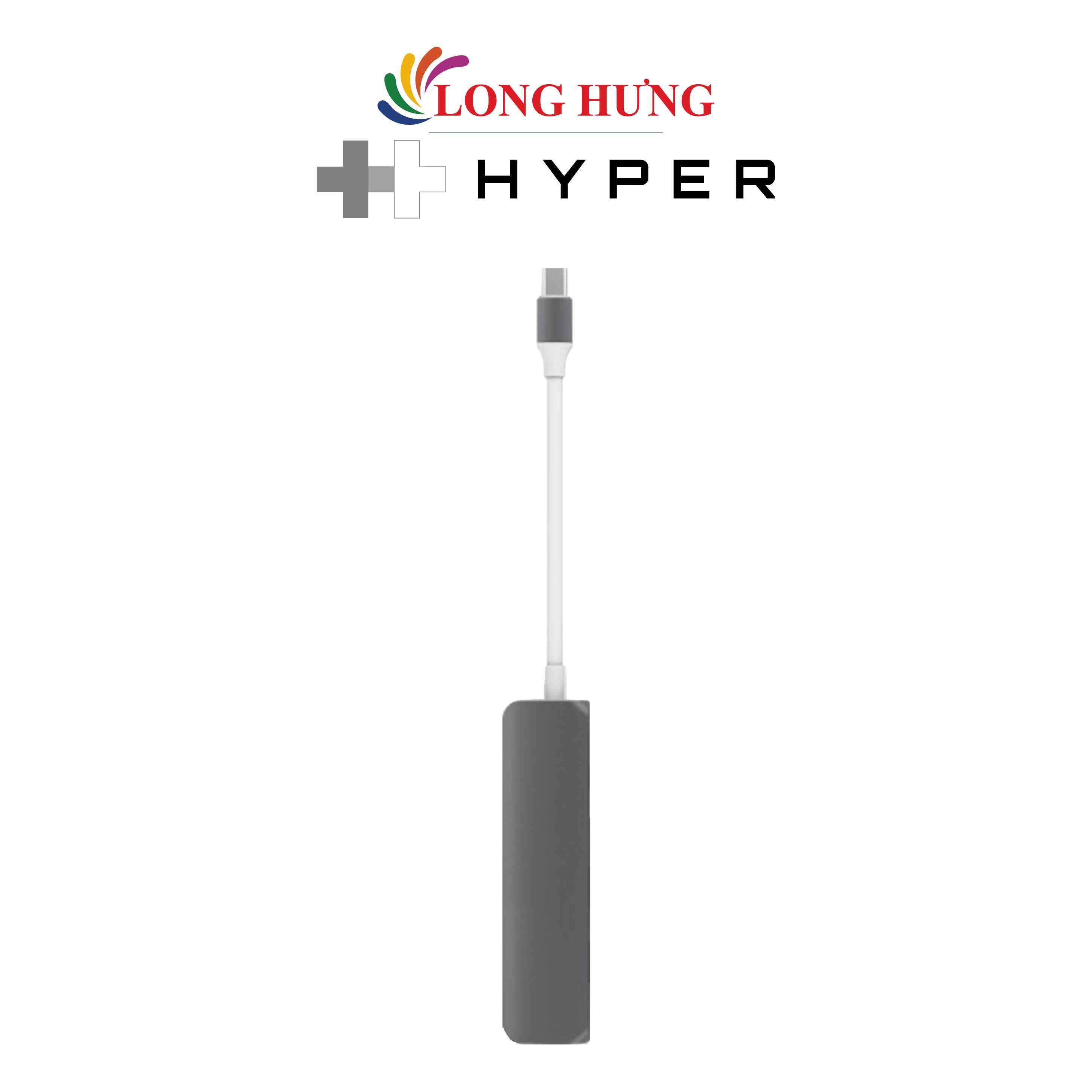 Cổng chuyển đổi HyperDrive 4-in-1 USB-C Hub GN22B - Hàng chính hãng