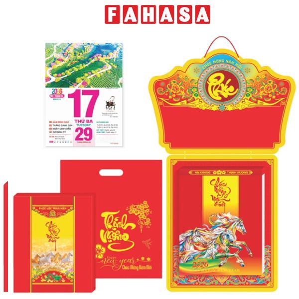 Lịch Bloc Siêu Đại - Phong Cảnh Việt Nam - Bảng Treo Metalize-Hoa - 20 x 30 cm - TĐ19