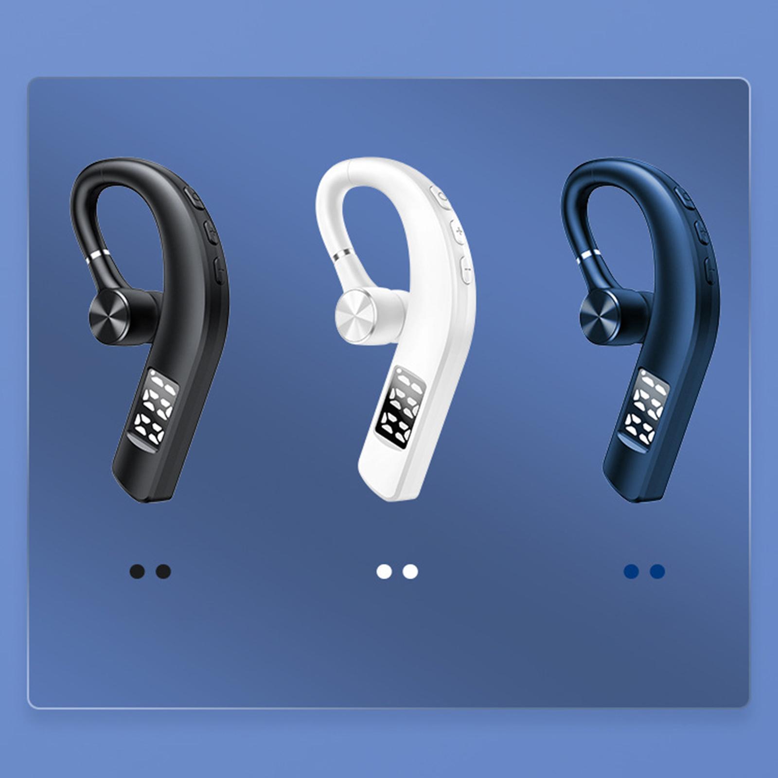 Bluetooth Headset Ear Hook Noise Cancelling for Business Smartphones