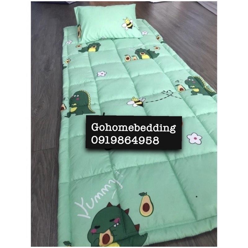 Topper mỏng trải giường độ dày 2-3cm chất liệu cotton poly cao cấp hàng loại 1