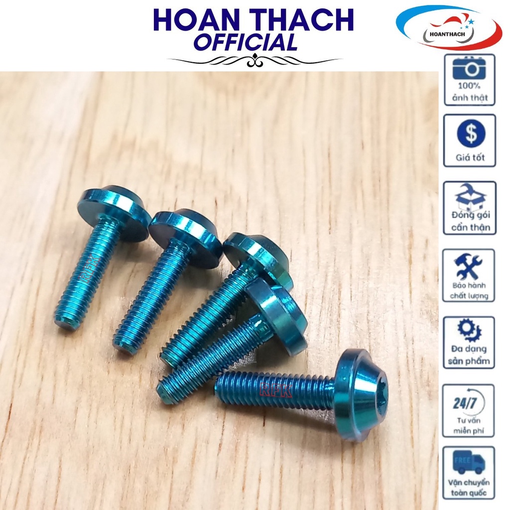 Ốc Gr5 Titan Dù 4L15 Lục Bảo Dùng cho nhiều dòng xe  SP010312(giá 1 con)