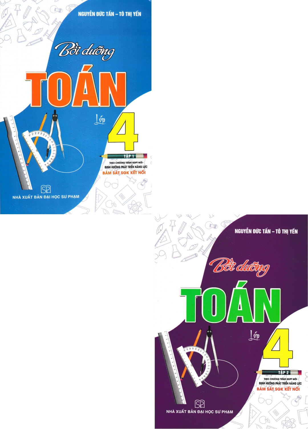 Combo Bồi Dưỡng Toán Lớp 4 - Tập 1 2 Bám Sát Sgk Kết Nối Bộ 2 Cuốn Ha