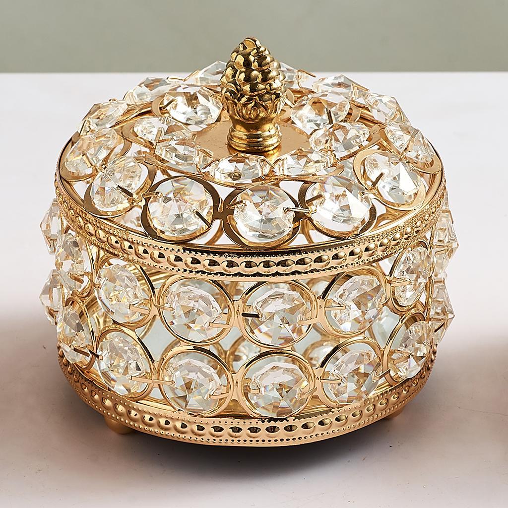Vintage Case Beauty Box Make up Jewelry Cosmetic Nail Storage Box Tissue Box