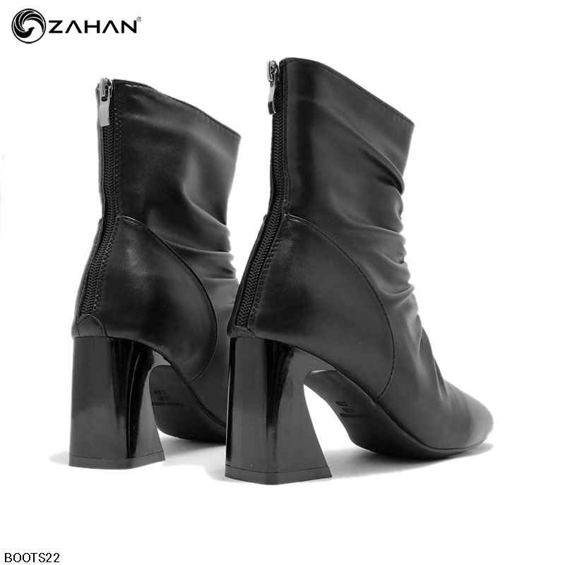 Boots nữ, 7cm, mũi vuông, nhún BOOTS23