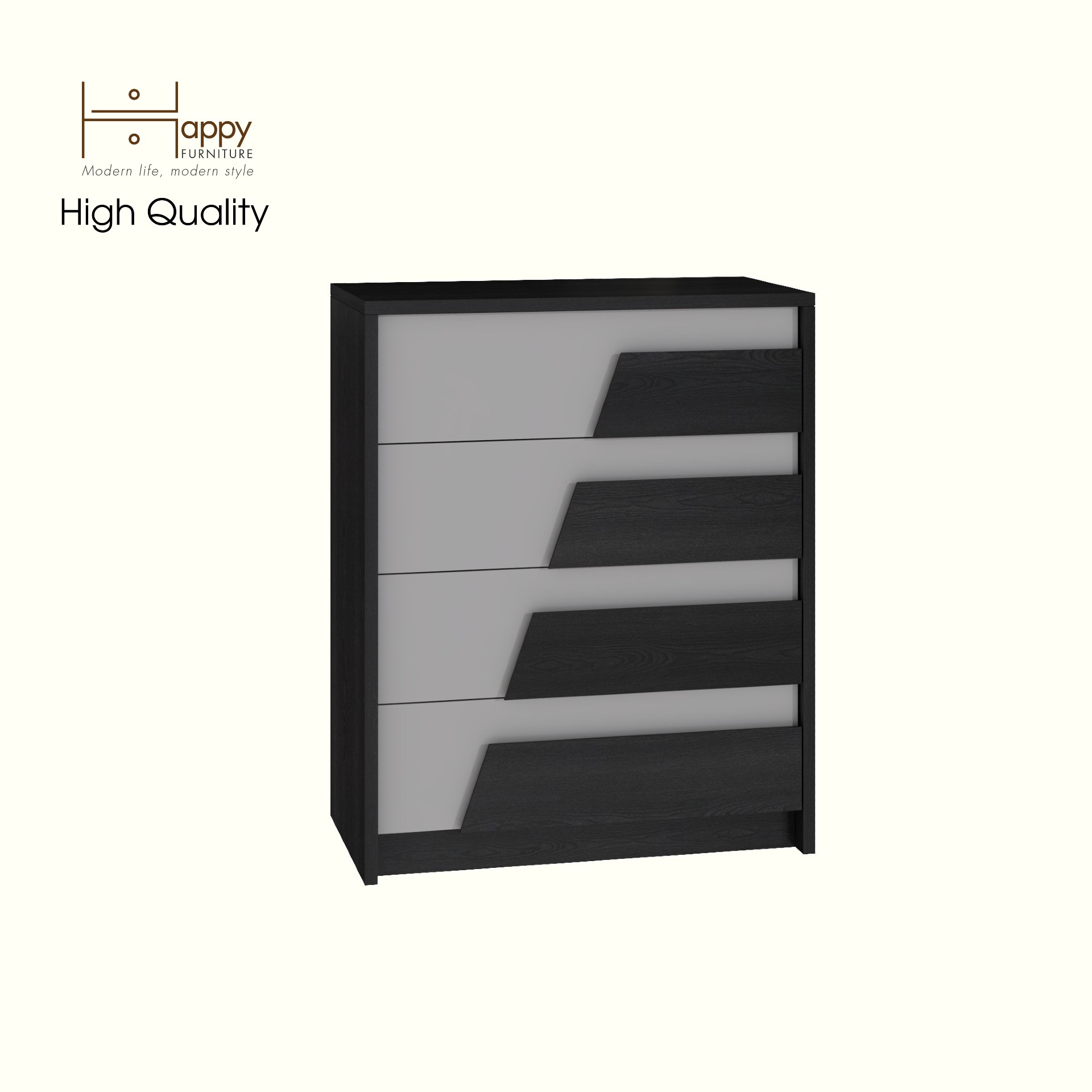 [Happy Home Furniture] PONIX, Tủ lưu trữ 4 ngăn kéo, 60cm x 32cm x 74cm ( DxRxC), THK_112