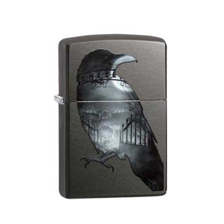 Bật Lửa Zippo Double Exposed Raven Gray Dusk Chính Hãng Usa