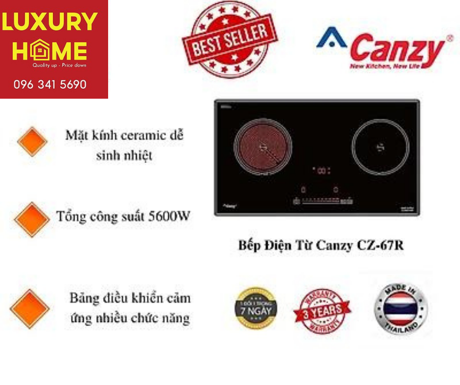 Bếp Điện Từ Canzy CZ-67R - Hàng Chính Hãng