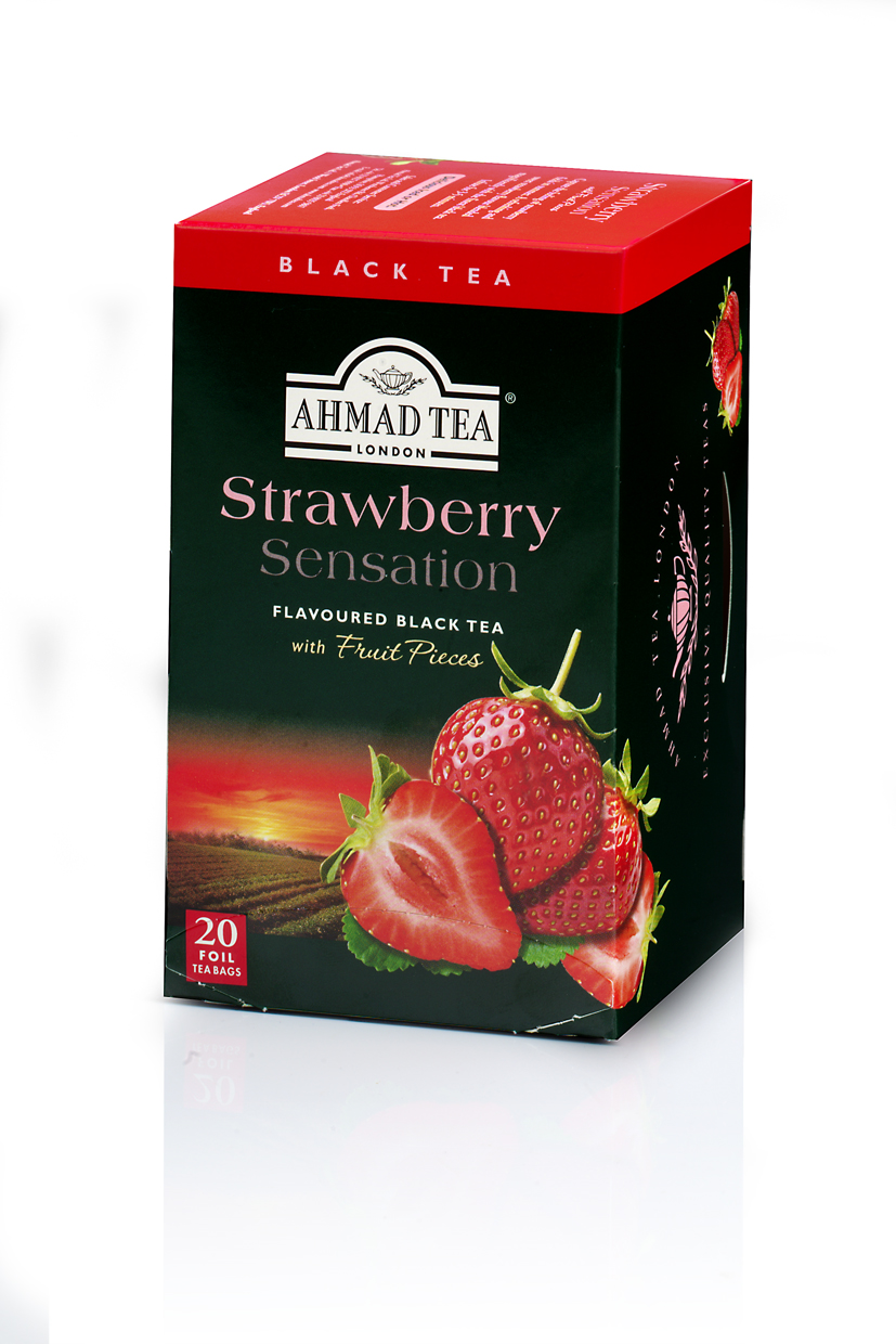 TRÀ AHMAD ANH QUỐC - DÂU - Strawberry Sensation - Thơm ngon và nhiều công dụng