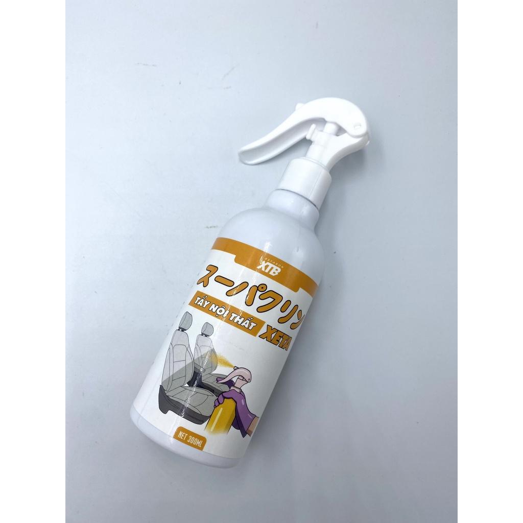 Dung dịch tẩy rửa nội thất ô tô XETA dung tích 300ml công nghệ từ Nhật Bản, làm sạch nội thất chiết xuất từ vỏ cam