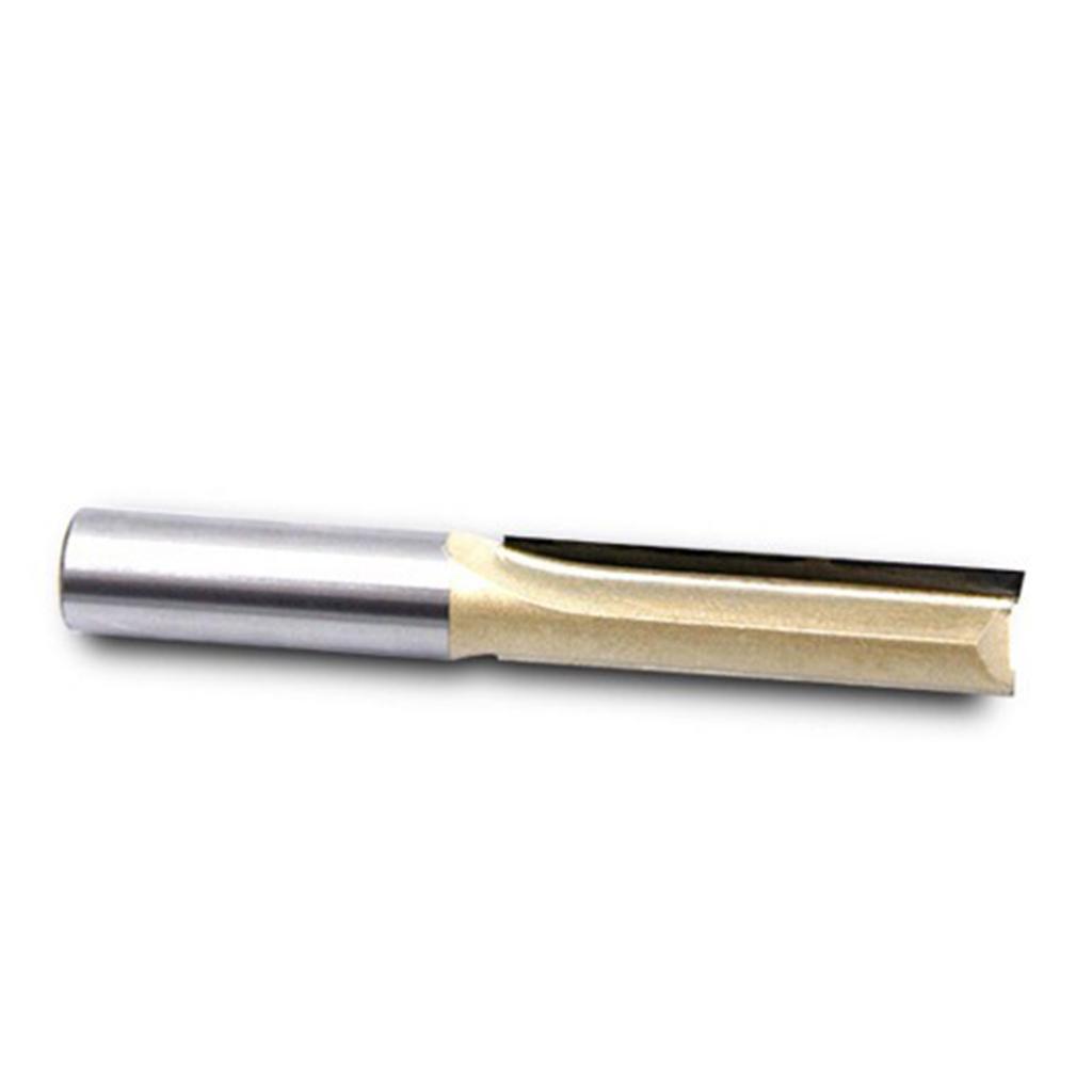2xLong Straight Router Bit Wood Milling Cutter Slotted Trimming 50.8 mm