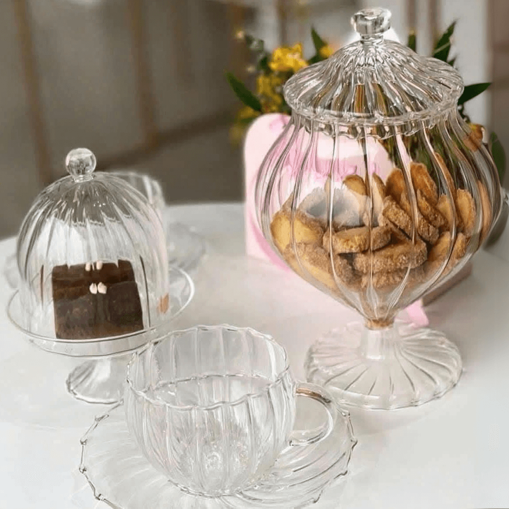 Hũ kẹo IVV Sahara trắng 19cm hàng chính hãng