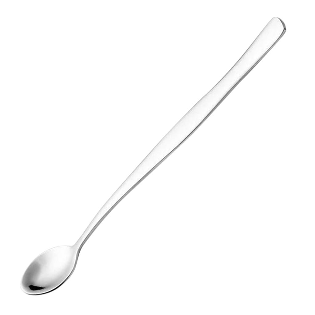 Stainless Steel Long Handle Spoon Mixing Stirring Bar Flatware Tableware
