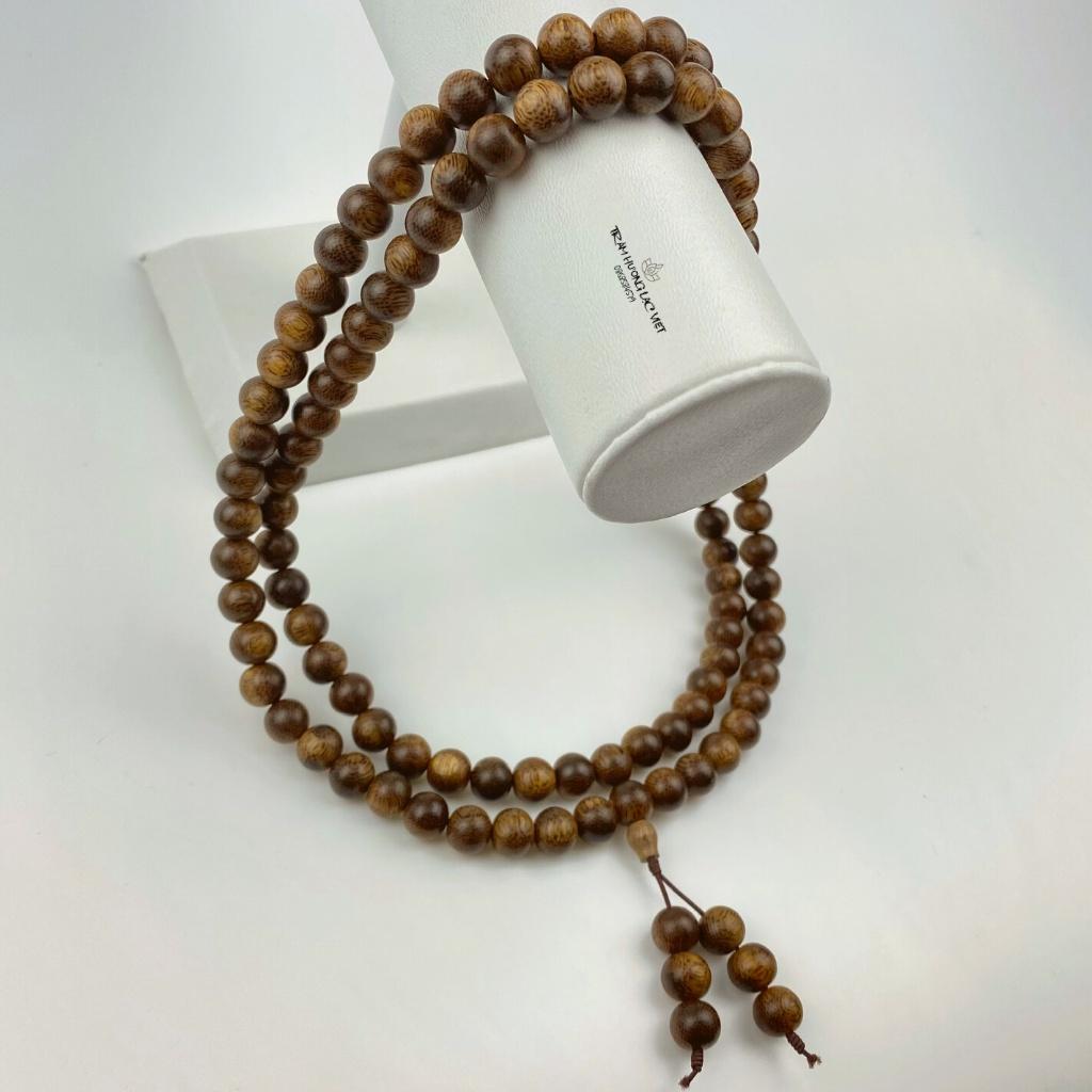 Vòng Tay Trầm Hương 108 Hạt 10mm Size Nam - Tụng Niệm Phật - An Yên - Bình An - Tĩnh Tâm Trầm Tốc Tự Nhiên Lạc Việt