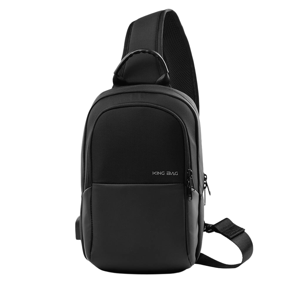 Túi đeo chéo thời trang KINGBAG JULIUS IV cổng USB, nhiều ngăn, chống trộm, vải kháng nước tốt - Hàng chính hãng