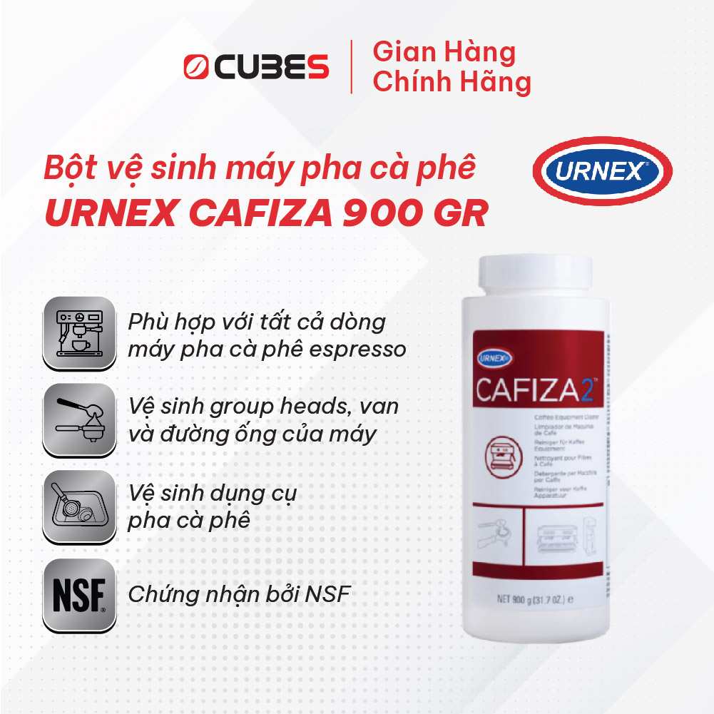 Bột vệ sinh máy pha cà phê Urnex Urnex Cafiza 900gr - Hàng nhập khẩu
