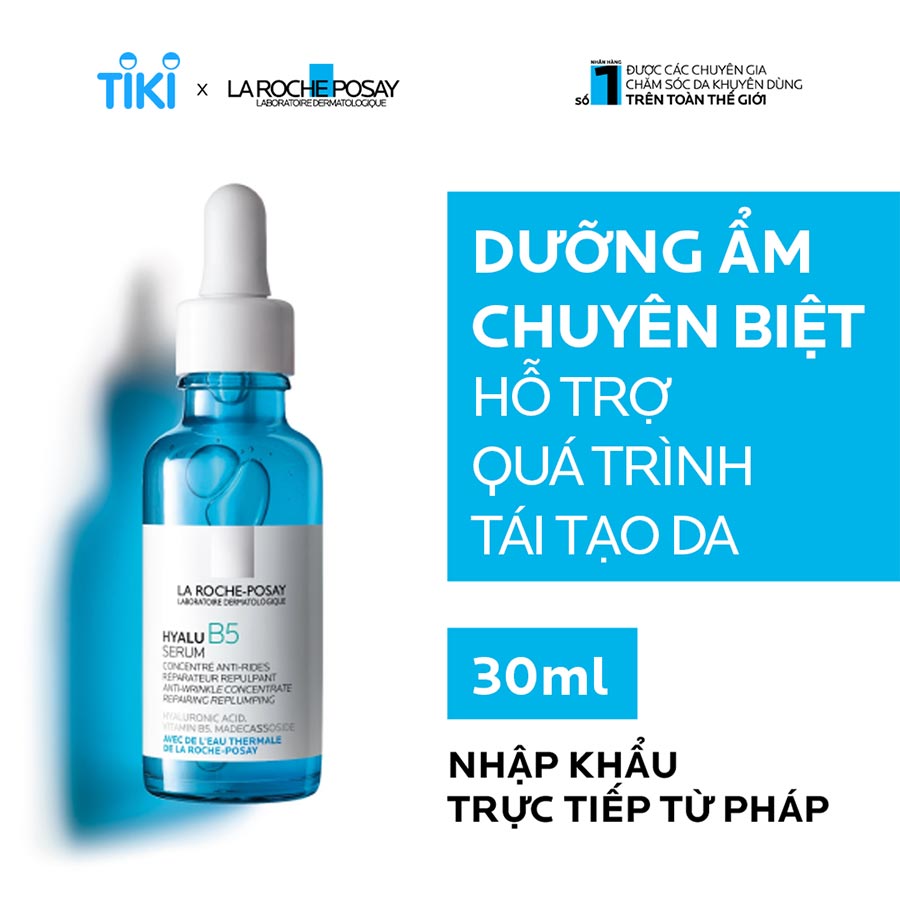 Dưỡng chất chuyên sâu giúp hỗ trợ quá trình tái tạo da La Roche-Posay Hyalu B5 Serum 30ml
