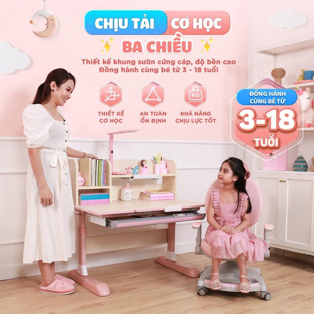 Bàn học cho bé Chilux Smart L cao cấp, thông minh chống gù, chống cận, bảo hành 5 năm