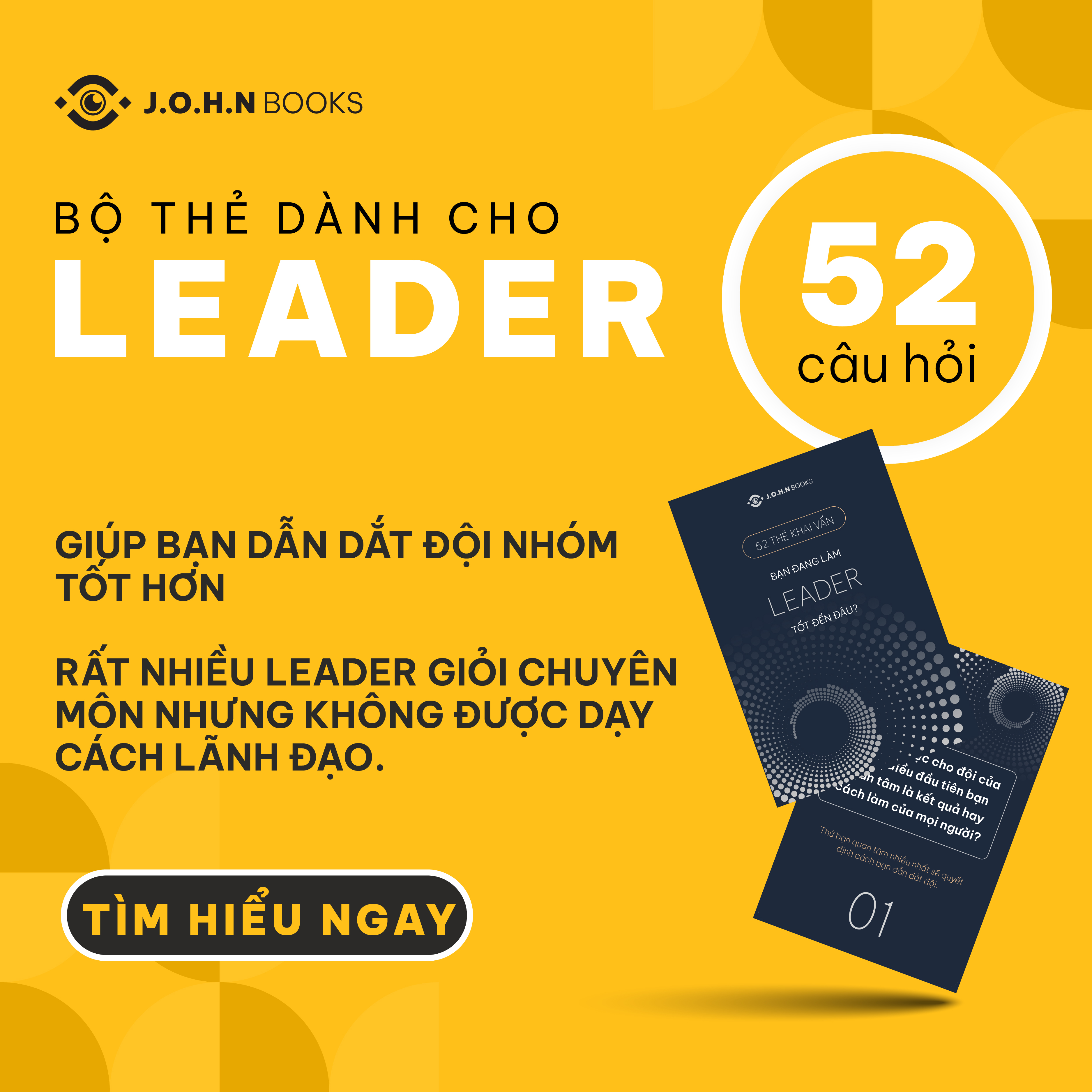 Bộ thẻ khai vấn phát triển năng lực Lãnh đạo &amp; Quản lý đội nhóm dành cho Leader