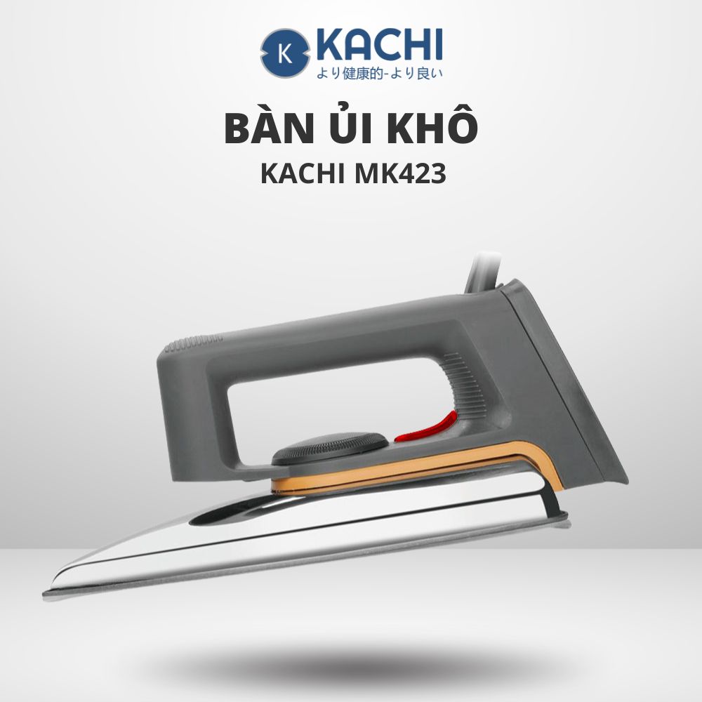 Bàn ủi khô Kachi MK423 1000W - Là phẳng mọi nếp nhăn, an toàn cho mọi loại vải - hàng chính hãng